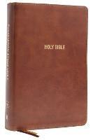 KJV, Foundation Study Bible, Large Print, Leathersoft, Brown, Red Letter, Thumb Indexed, Comfort Print: Holy Bible, King James Version