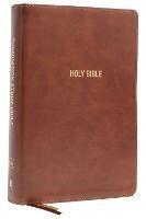 KJV, Foundation Study Bible, Large Print, Leathersoft, Brown, Red Letter, Thumb Indexed, Comfort Print: Holy Bible, King James Version - Thomas Nelson - cover