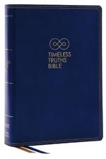 Timeless Truths Bible: One faith. Handed down. For all the saints. (NET, Blue Leathersoft, Comfort Print)