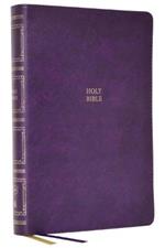 KJV, Paragraph-style Large Print Thinline Bible, Leathersoft, Purple, Red Letter, Comfort Print: Holy Bible, King James Version