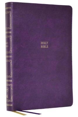 KJV, Paragraph-style Large Print Thinline Bible, Leathersoft, Purple, Red Letter, Comfort Print: Holy Bible, King James Version - Thomas Nelson - cover