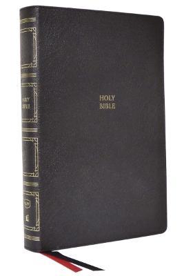 KJV, Paragraph-style Large Print Thinline Bible, Genuine Leather, Black, Red Letter, Comfort Print: Holy Bible, King James Version - Thomas Nelson - cover