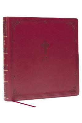NABRE XL, Catholic Edition, Leathersoft, Burgundy, Comfort Print: Holy Bible - Catholic Bible Press - cover