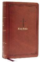 KJV Holy Bible: Large Print Single-Column with 43,000 End-of-Verse Cross References, Brown Leathersoft, Personal Size, Red Letter, Comfort Print: King James Version - Thomas Nelson - cover