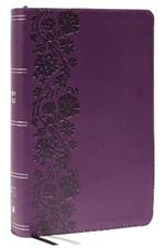 KJV, Personal Size Large Print Single-Column Reference Bible, Leathersoft, Purple, Red Letter, Thumb Indexed, Comfort Print: Holy Bible, King James Version