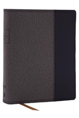 The Prayer Bible: Pray God’s Word Cover to Cover (NKJV, Black/Gray Leathersoft, Red Letter, Comfort Print) - Thomas Nelson - cover