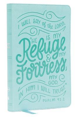 NKJV, Thinline Youth Edition Bible, Verse Art Cover Collection, Turquoise Leathersoft, Red Letter, Comfort Print: Holy Bible, New King James Version - Thomas Nelson - cover