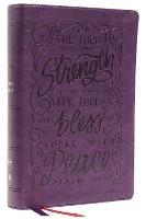NKJV, Giant Print Center-Column Reference Bible, Verse Art Cover Collection, Leathersoft, Purple, Red Letter, Comfort Print: Holy Bible, New King James Version