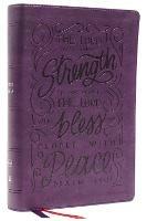 NKJV, Giant Print Center-Column Reference Bible, Verse Art Cover Collection, Leathersoft, Purple, Thumb Indexed, Red Letter, Comfort Print: Holy Bible, New King James Version - cover