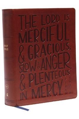 KJV, Journal Reference Edition Bible, Verse Art Cover Collection, Leathersoft, Brown, Red Letter, Comfort Print: Let Scripture Explain Scripture. Reflect on What You Learn. - Thomas Nelson - cover