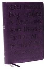 KJV Large Print Bible w/ 53,000 Cross References, Purple Leathersoft with Thumb Index Red Letter, Comfort Print: Holy Bible, King James Version (Verse Art Cover Collection): Holy Bible, King James Version