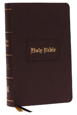 KJV, Personal Size Large Print Reference Bible, Vintage Series, Brown Leathersoft, Red Letter, Comfort Print: Holy Bible, King James Version - Thomas Nelson - cover