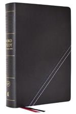 KJV, Word Study Reference Bible, Bonded Leather, Black, Red Letter, Thumb Indexed, Comfort Print: 2,000 Keywords that Unlock the Meaning of the Bible