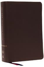 NKJV, Interleaved Bible, Journal Edition, Genuine Leather, Brown, Red Letter, Comfort Print: The Ultimate Bible Journaling Experience