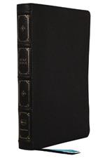 NKJV, Large Print Thinline Reference Bible, Blue Letter, Maclaren Series, Leathersoft, Black, Thumb Indexed, Comfort Print: Holy Bible, New King James Version