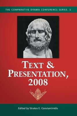 Text & Presentation, 2008 - cover