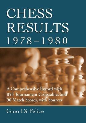 Chess Results, 1978-1980: A Comprehensive Record with 855 Tournament Crosstables and 90 Match Scores, with Sources - Gino Di Felice - cover