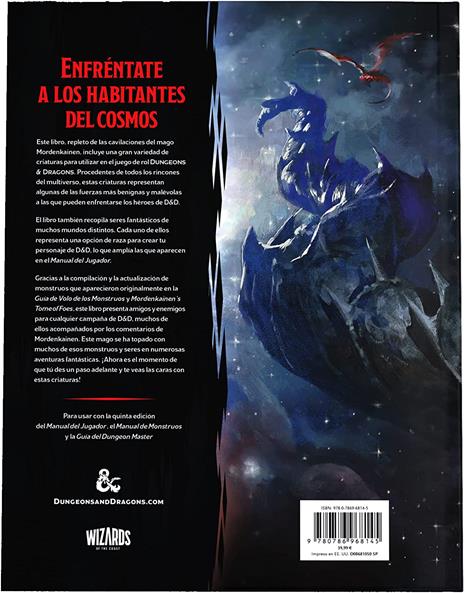 Dungeons & Dragons Rpg Mordenkainen Presenta: Monstruos Del Multiverso Spagnolo Wizards Of The Coast - 5