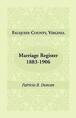 Fauquier County, Virginia, Marriage Register, 1883-1906