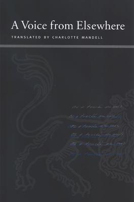A Voice from Elsewhere - Maurice Blanchot - cover