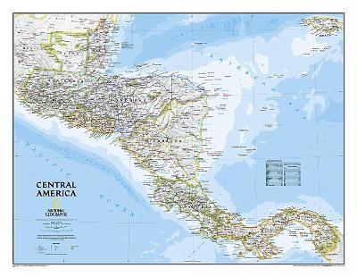 Central America Classic, Tubed: Wall Maps Countries & Regions - National Geographic Maps - cover