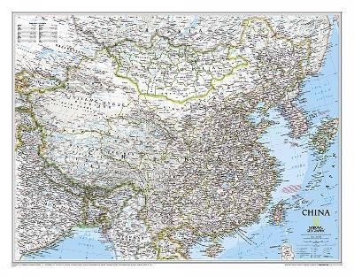 China Classic, Tubed: Wall Maps Countries & Regions - National Geographic Maps - cover