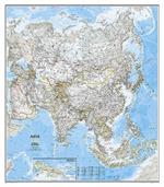 Asia Classic, Laminated: Wall Maps Continents