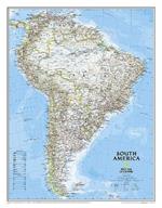 South America Classic, Laminated: Wall Maps Continents