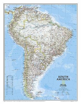 South America Classic, Laminated: Wall Maps Continents - National Geographic Maps - cover