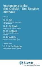 Interactions at the Soil Colloid: Soil Solution Interface
