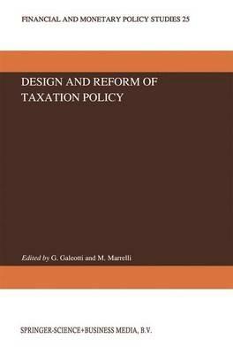 Design and Reform of Taxation Policy - cover