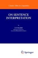 On Sentence Interpretation - Lyn Frazier - cover