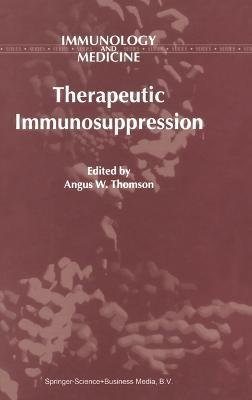 Therapeutic Immunosuppression - cover