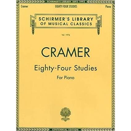  84 Studies for  Piano - Johann Cramer - Pianoforte - Bks. I-Iv - Complete -  Johann Cramer - copertina