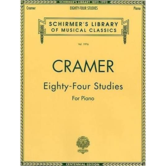  84 Studies for  Piano - Johann Cramer - Pianoforte - Bks. I-Iv - Complete -  Johann Cramer - copertina