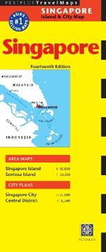 Singapore Travel Map Fourteenth Edition