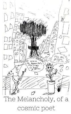 The Melancholy, of a cosmic poet - Mike H Ale - cover