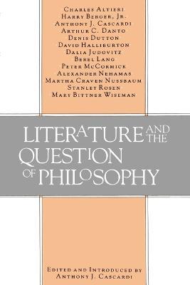 Literature and the Question of Philosophy - cover
