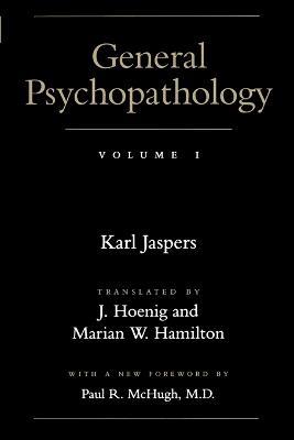 General Psychopathology - Karl Jaspers - cover