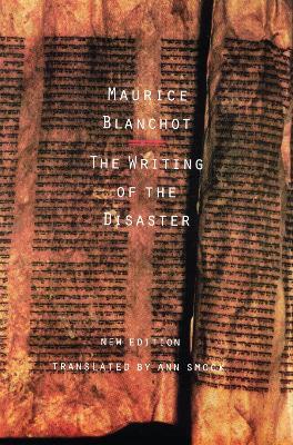 The Writing of the Disaster - Maurice Blanchot - cover