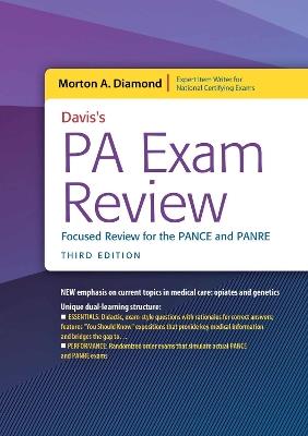 Davis's PA Exam Review: Focused Review for the PANCE and PANRE - Morton A. Diamond - cover