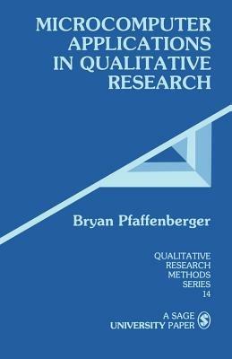 Microcomputer Applications in Qualitative Research - Bryan Pfaffenberger - cover