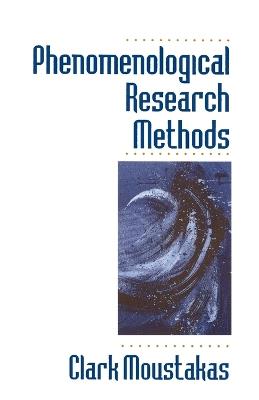 Phenomenological Research Methods - Clark Moustakas - cover