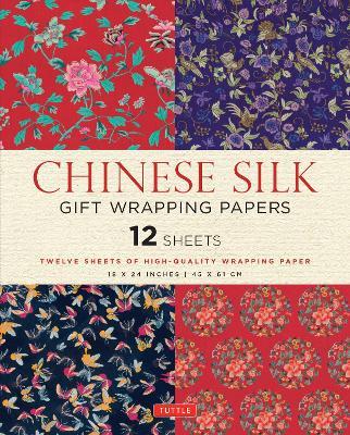 Chinese Silk Gift Wrapping Papers - 12 Sheets: 18 x 24 inch (45 x 61 cm) Wrapping Paper - cover