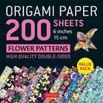 Origami Paper 200 sheets Flower Patterns 6