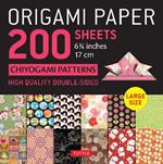 Origami Paper 200 sheets Chiyogami Patterns 6 3/4