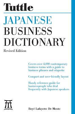 Japanese Business Dictionary Revised Edition - Boye Lafayette De Mente - cover