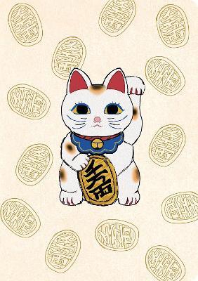 Journal Lucky Cat (Maneki Neko), Lined Paperback: Blank Lined 144 Page A5 Notebook - cover