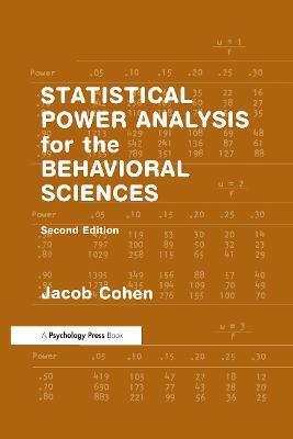 Statistical Power Analysis for the Behavioral Sciences - Jacob Cohen - cover