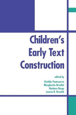Children's Early Text Construction - cover